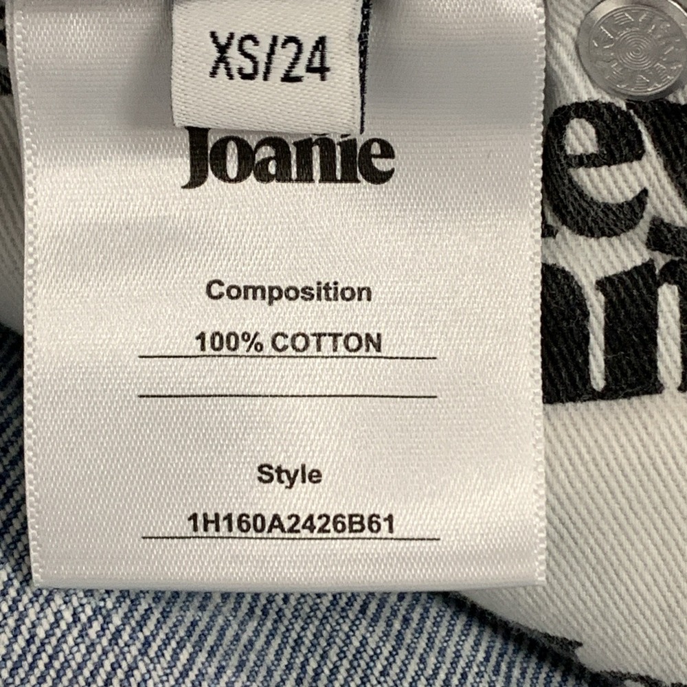 Hey Joanie Y2K 90's straight loose Women's Jeans Size XS 24 Mid Rise 10" - Picture 8 of 15